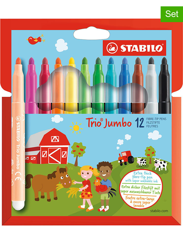 STABILO Mazaki (24 szt.) "STABILO Trio Jumbo" rozmiar: onesize
