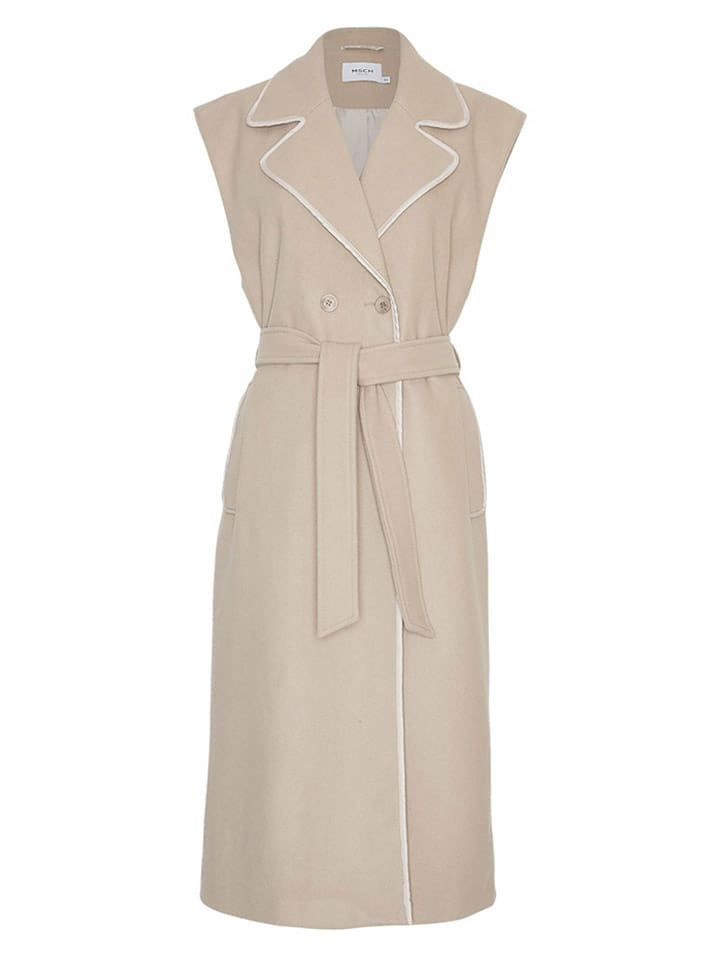 MOSS COPENHAGEN Płaszcz przejściowy w kolorze beżowym rozmiar: M/L