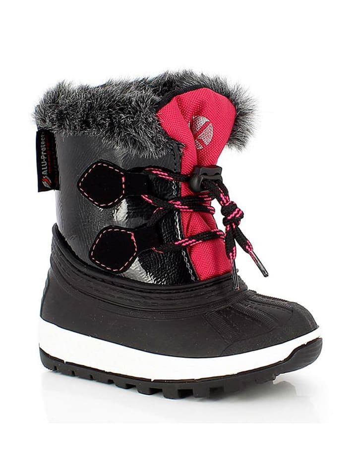 Kimberfeel Kozaki zimowe w kolorze czerwono-czarnym rozmiar: 20/21
