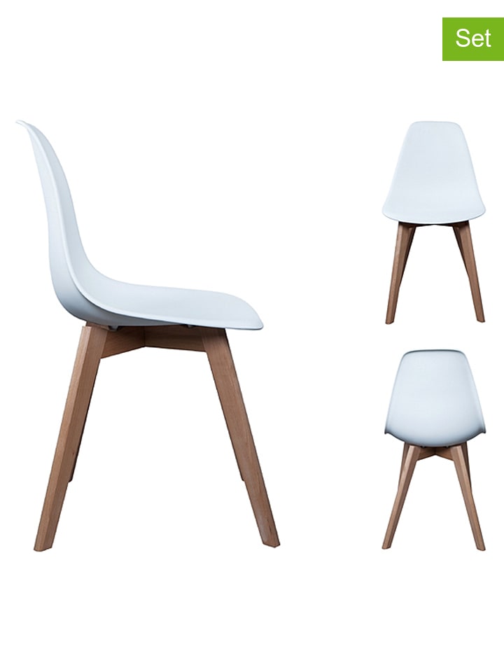 Ethnical Life Krzesła (2 szt.) w kolorze białym - 46,2 x 86,4 x 52 cm rozmiar: onesize