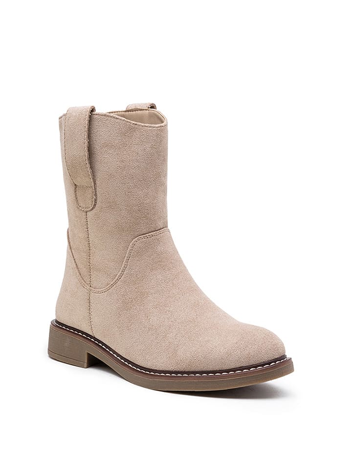 Foreverfolie Botki w kolorze beżowym rozmiar: 36