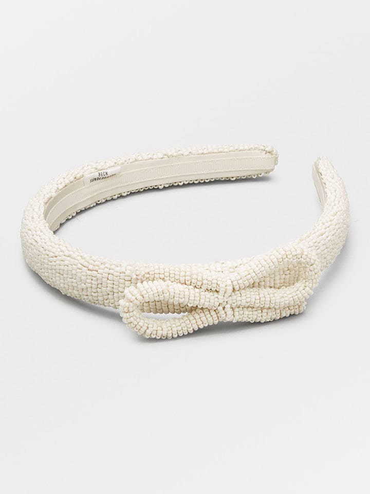 Becksöndergaard Opaska w kolorze kremowym do włosów rozmiar: onesize