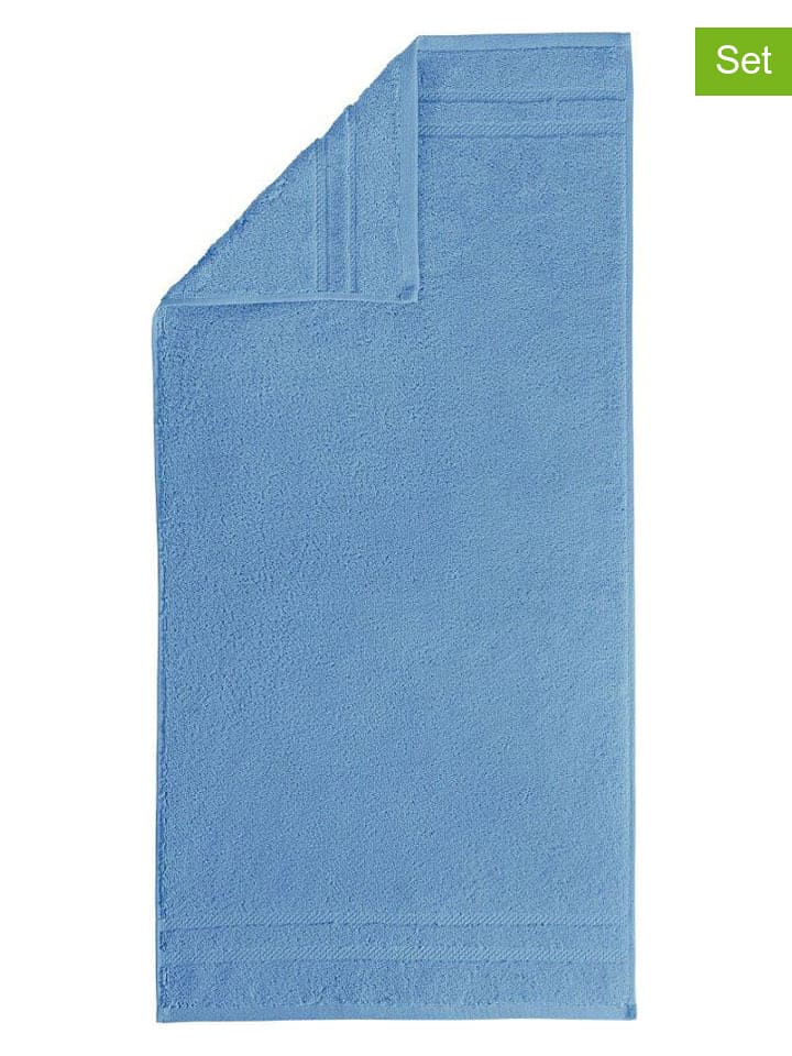 Egeria Ręczniki (3 szt.) w kolorze niebieskim dla gości rozmiar: 30x50 cm