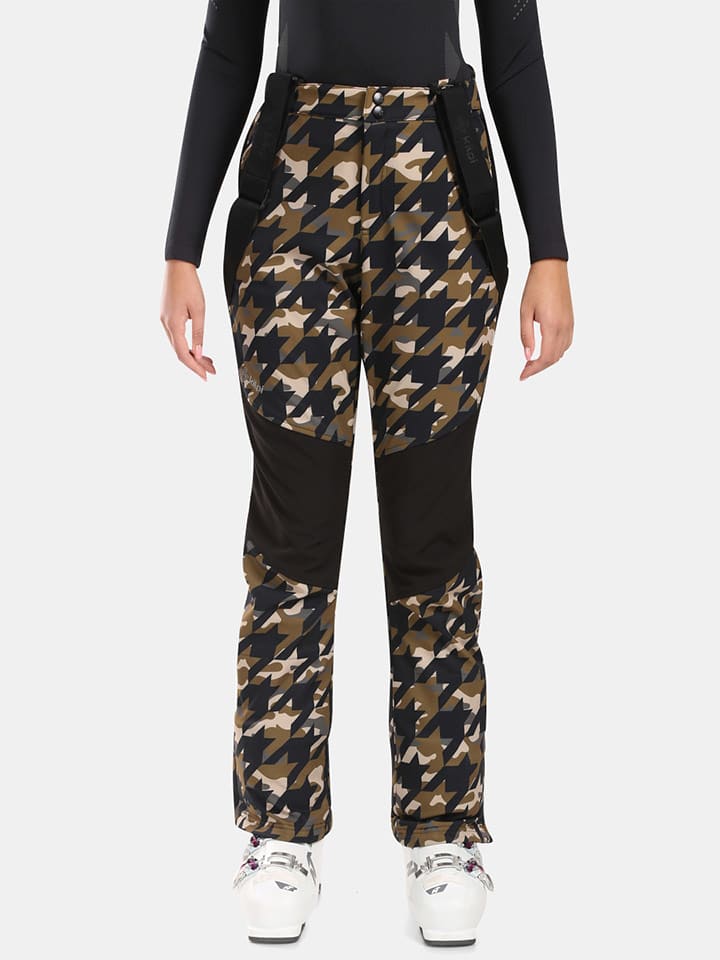 Kilpi Spodnie narciarskie "Torien" w kolorze oliwkowo-czarnym rozmiar: 38