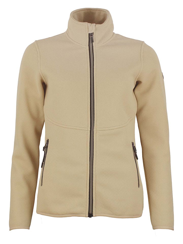 Peak Mountain Kurtka polarowa "Acapri" w kolorze beżowym rozmiar: S