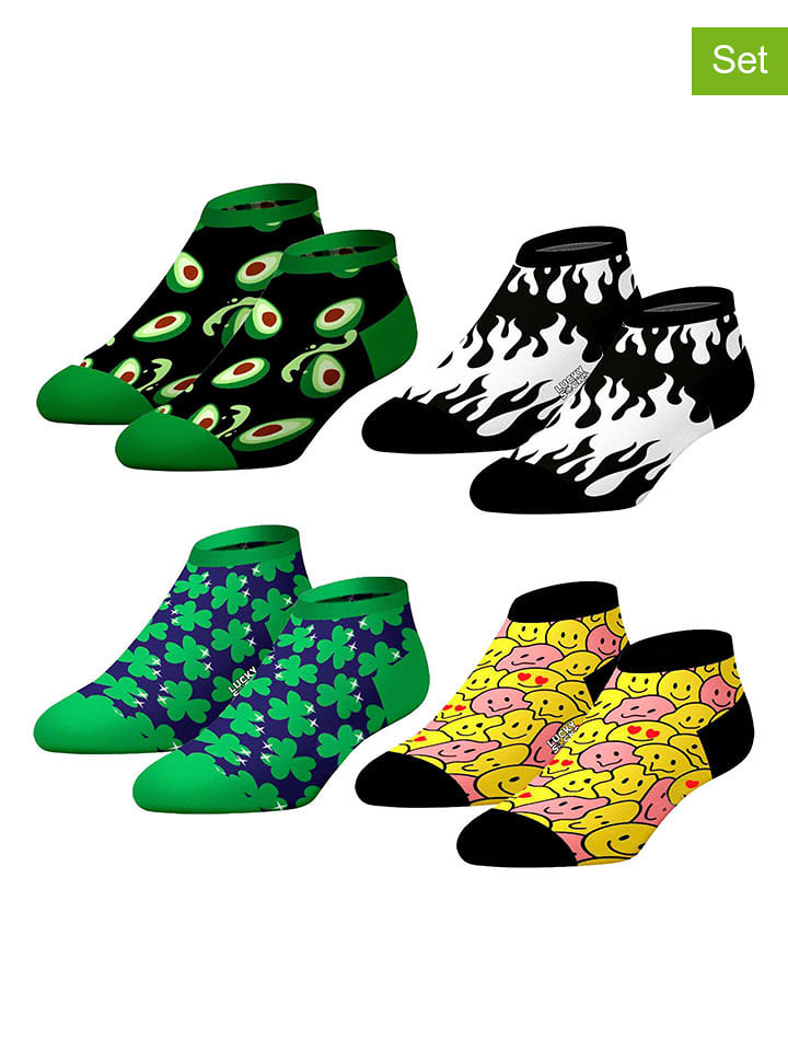 Lucky Socks Skarpety (4 pary) ze wzorem rozmiar: 36-40