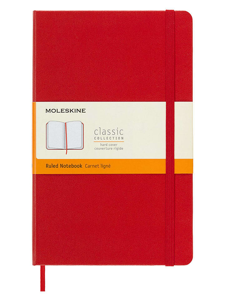 Moleskine Notatnik w kolorze czerwonym - 13 x 21 cm rozmiar: onesize