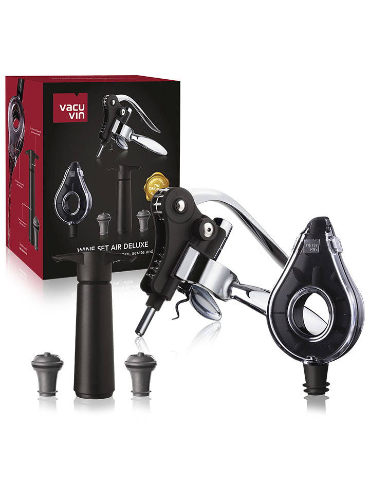 Vacu Vin 5-częściowy zestaw "Air" w kolorze czarnym rozmiar: onesize
