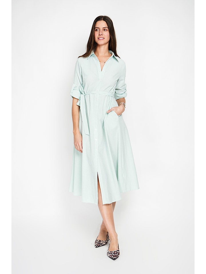 ASSUILI Sukienka w kolorze miętowym rozmiar: 42