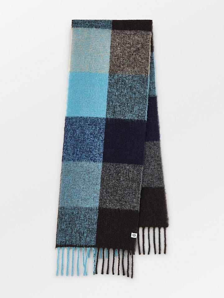 Becksöndergaard Szal w kolorze niebiesko-czarnym - 200 x 33 cm rozmiar: onesize