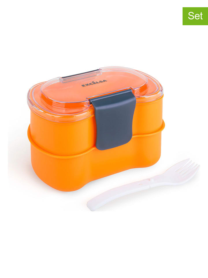 Trendy Kitchen by EXCÉLSA 2-częściowy zestaw "Lunch For One" w kolorze pomarańczowym rozmiar: onesize