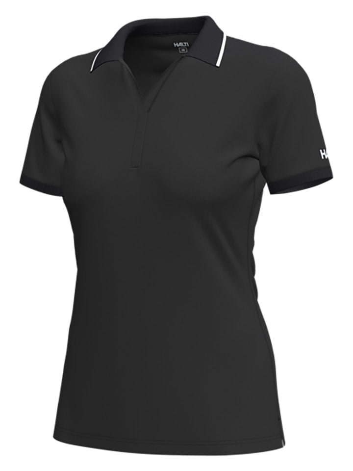 Halti Funkcyjna koszulka polo "Swingi" w kolorze czarnym rozmiar: 38