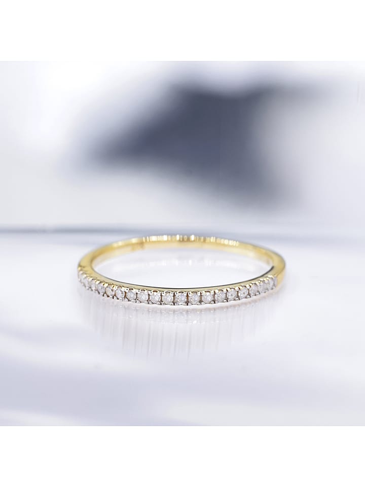 DIAMOND & CO Złoty pierścionek "Alliance Délice" z diamentami rozmiar: 56