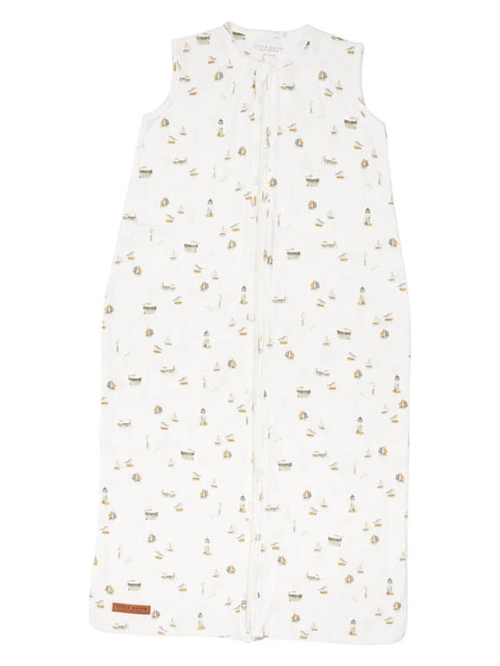 Little Dutch Letni śpiworek hydrofilowy "Sailors Bay" w kolorze białym rozmiar: 70 cm