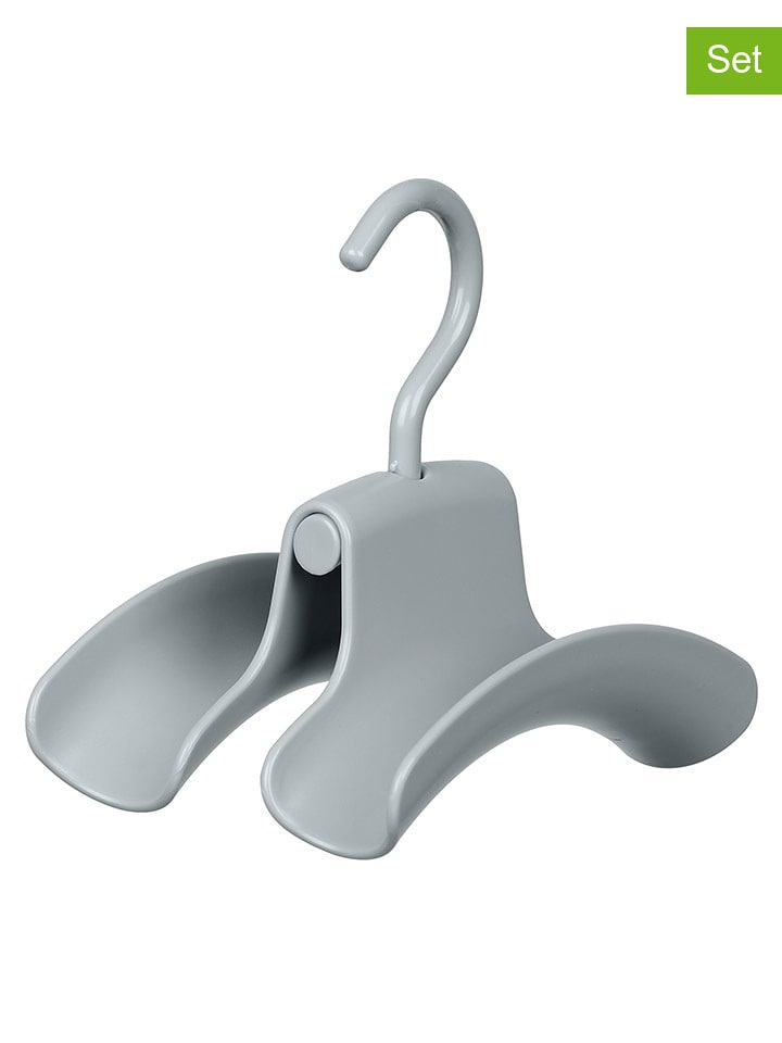 Wenko Uchwyty (3 szt.) w kolorze szarym na torebkę - 9 x 12,5 x 14 cm rozmiar: onesize