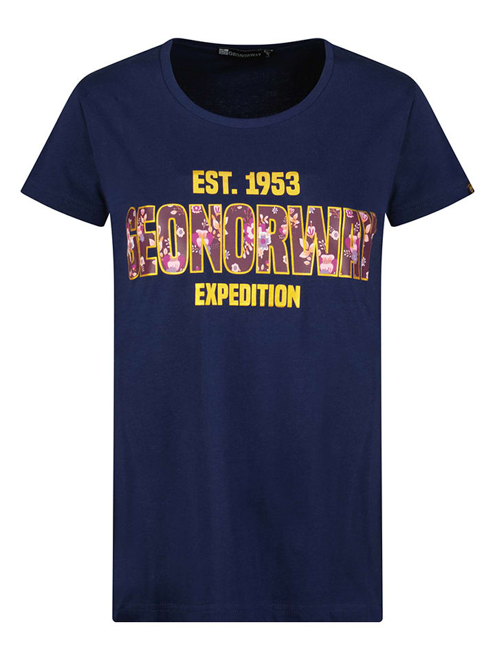 Geographical Norway Koszulka "Jarenne" w kolorze granatowym rozmiar: XL