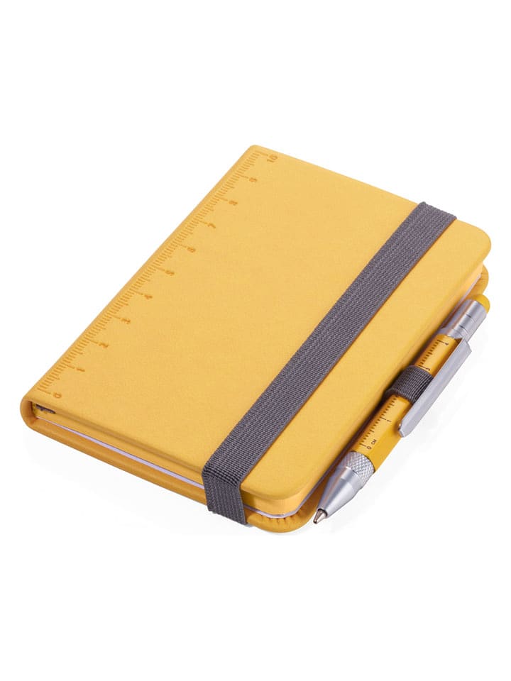 Troika Notatnik w kolorze żółtym - DIN A7 rozmiar: onesize