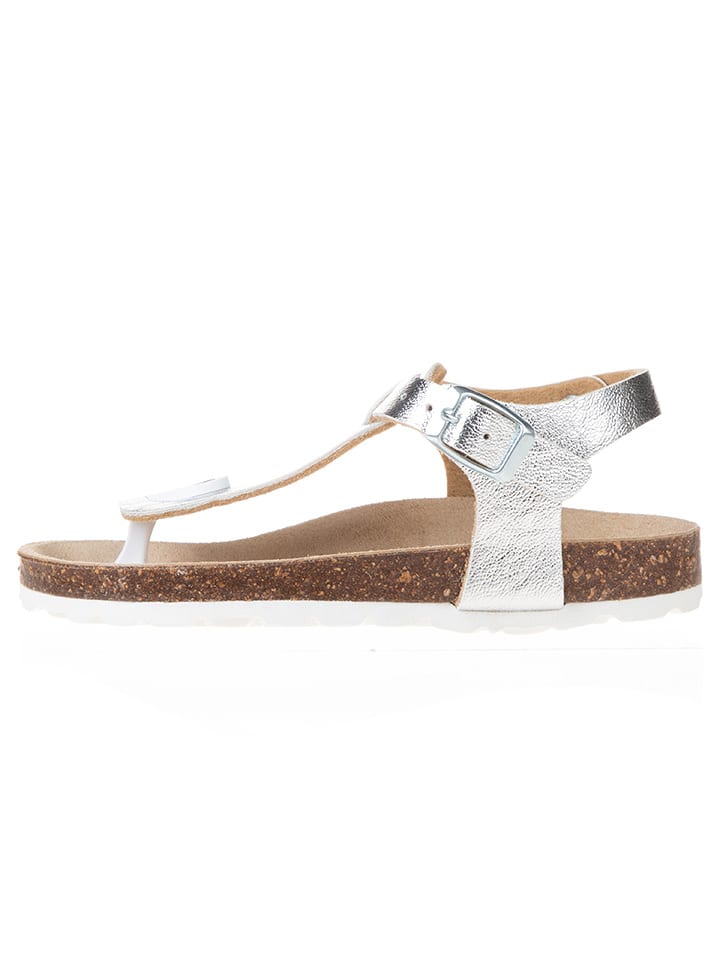 BIO PINGÜIN Sandały w kolorze srebrnym rozmiar: 27