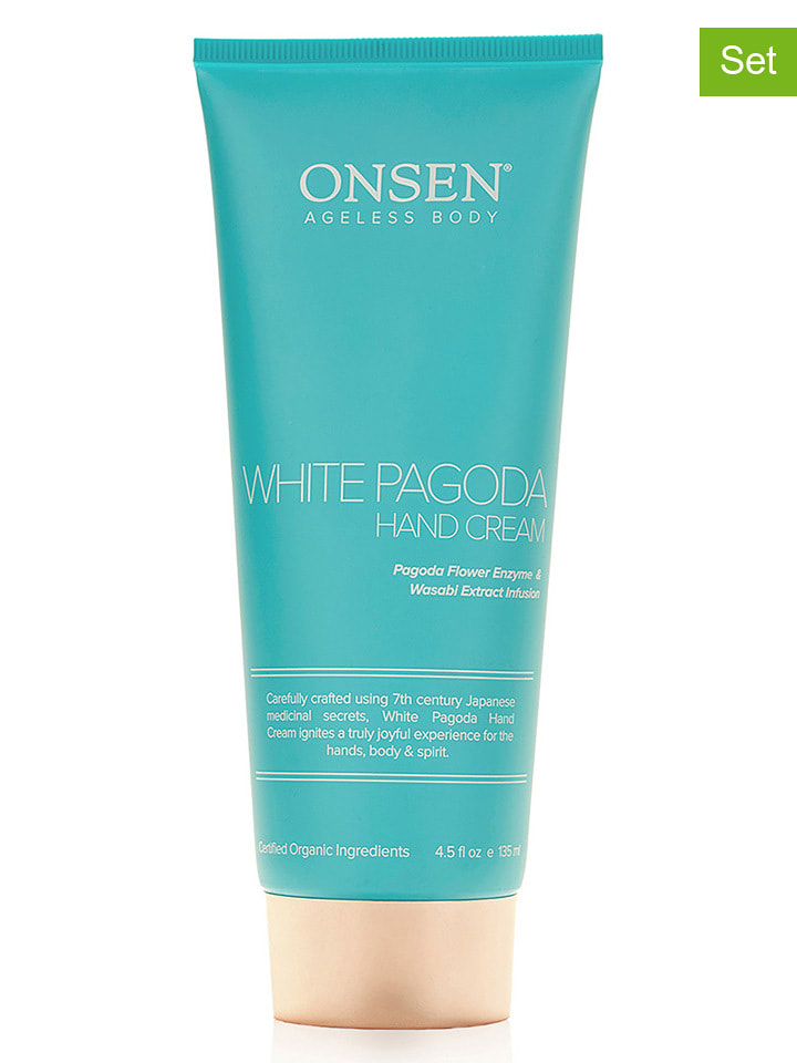 Onsen Kremy do rąk (2 szt.) "White Pagoda" - po 135 ml rozmiar: onesize
