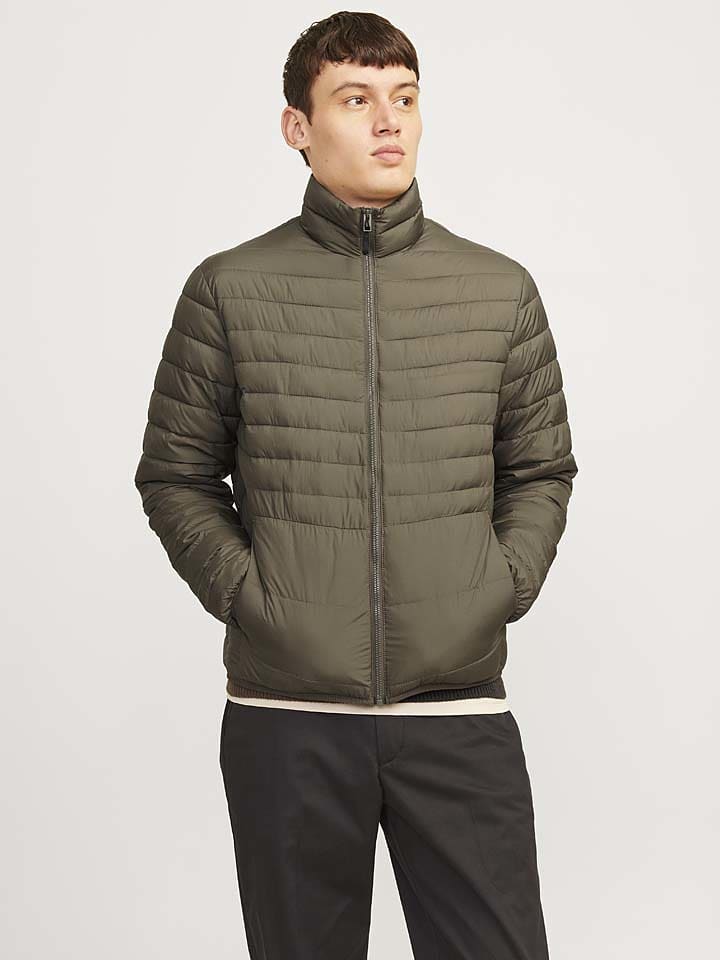 Jack & Jones Kurtka pikowana "Estate" w kolorze khaki rozmiar: XL