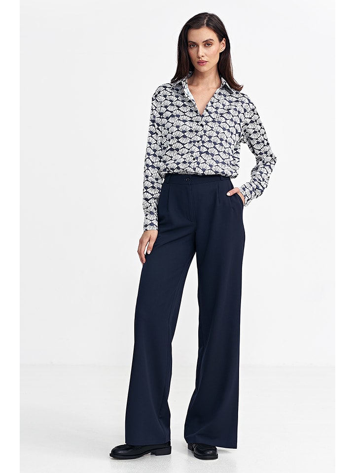 Nife Spodnie w kolorze granatowym rozmiar: 38