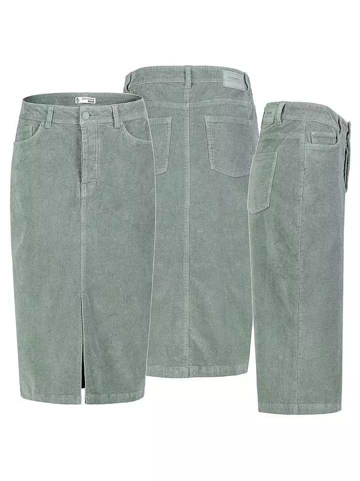 Eight2Nine Spódnica sztruksowa w kolorze miętowym rozmiar: S