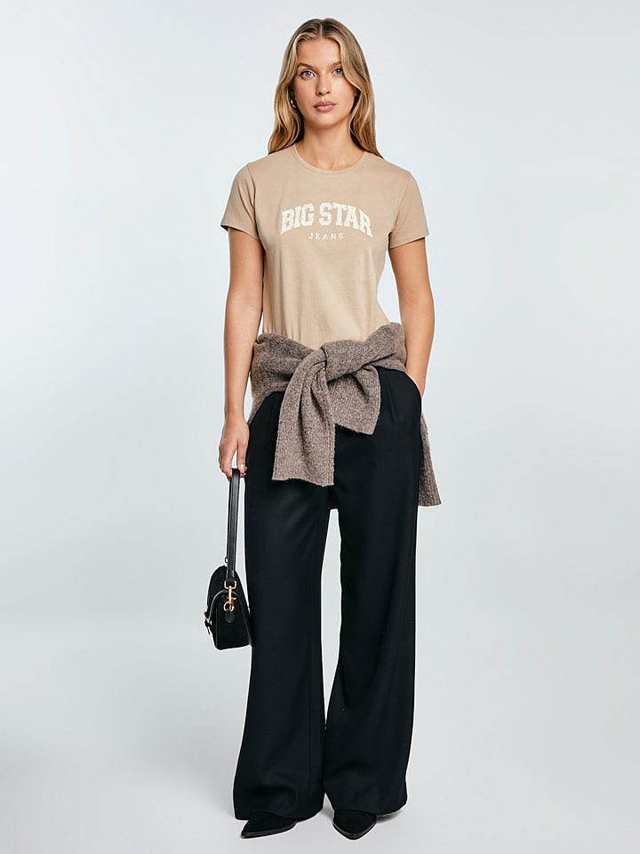 BIG STAR Koszulka w kolorze beżowym rozmiar: M