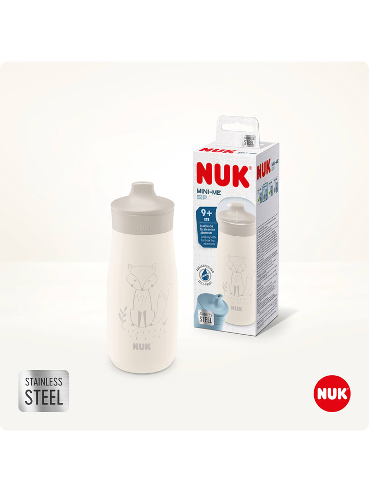 NUK Bidon "Mini-Me Sip Cup Fox" w kolorze kremowym - 300 ml rozmiar: onesize