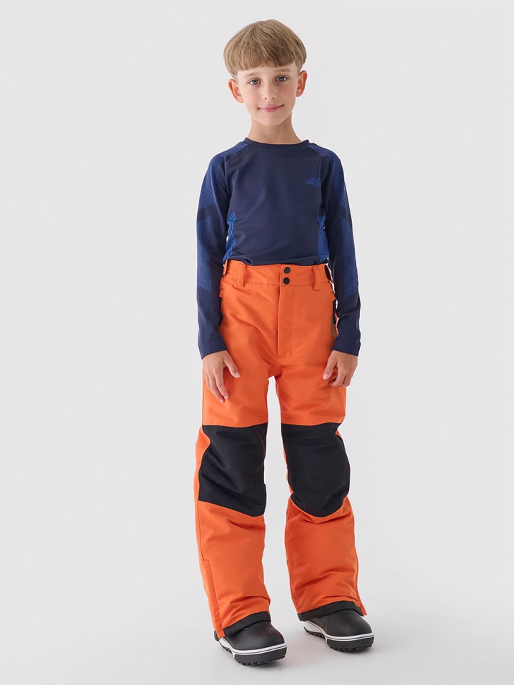 4F Spodnie narciarskie w kolorze pomarańczowym rozmiar: 128