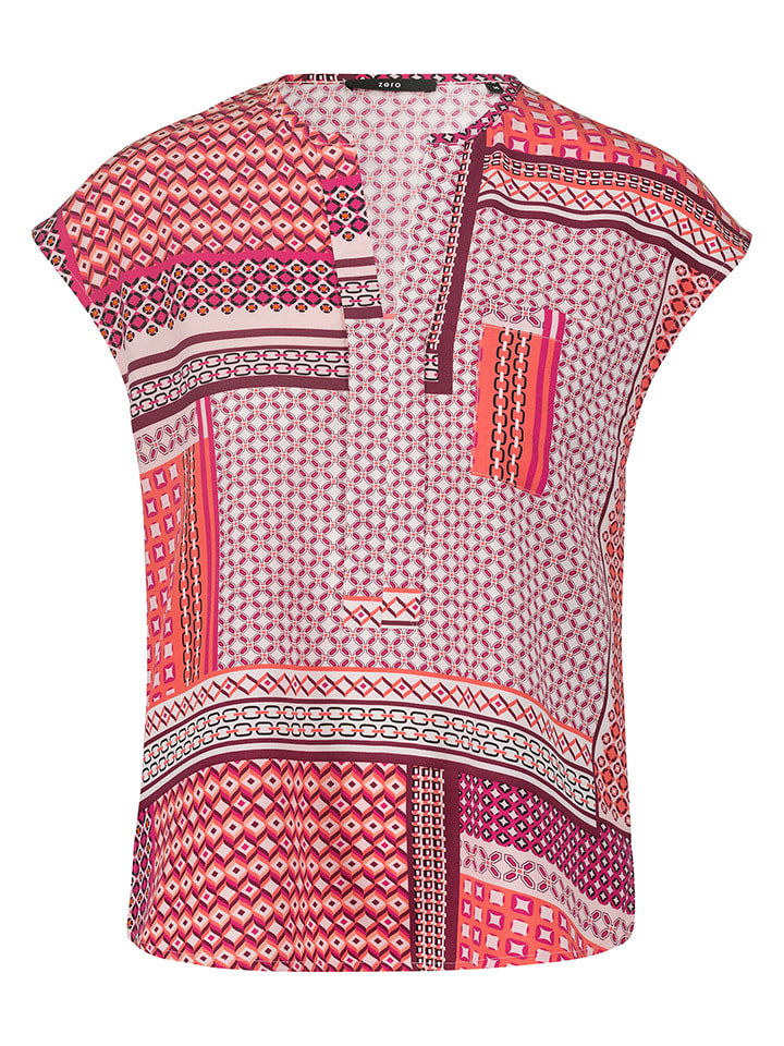 Zero Bluzka w kolorze pomarańczowo-różowym rozmiar: 34