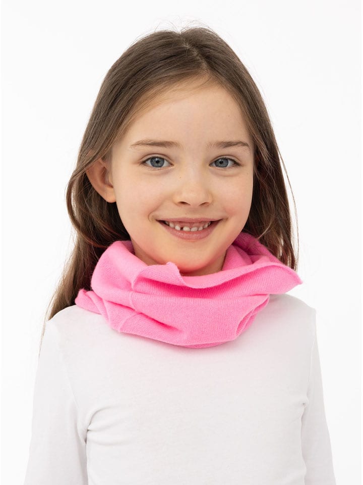 Zwillingsherz Kaszmirowy szal-koło w kolorze różowym rozmiar: onesize