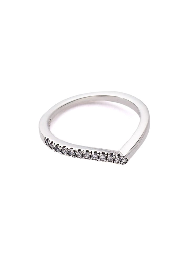 Pandora Srebrny pierścionek z cyrkoniami rozmiar: 52