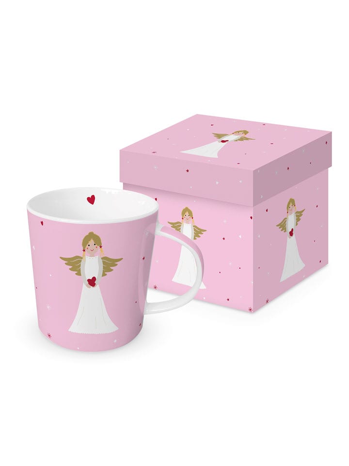 ppd Kubek jumbo "Ela with Love" w kolorze jasnoróżowym - 400 ml rozmiar: onesize