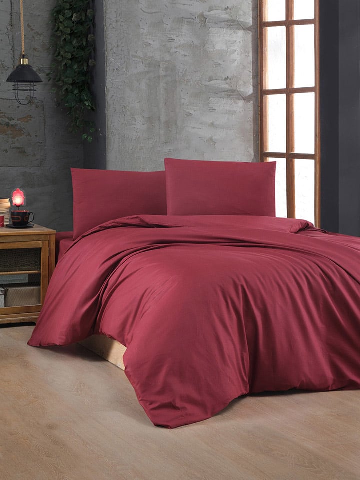 Elizabed Komplet pościeli renforcé w kolorze czerwonym rozmiar: 200x200 cm