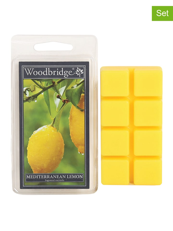 Woodbridge Wosk zapachowy (2 szt.) "Mediterranean Lemon" w kolorze żółtym - 2 x 68 g rozmiar: onesize