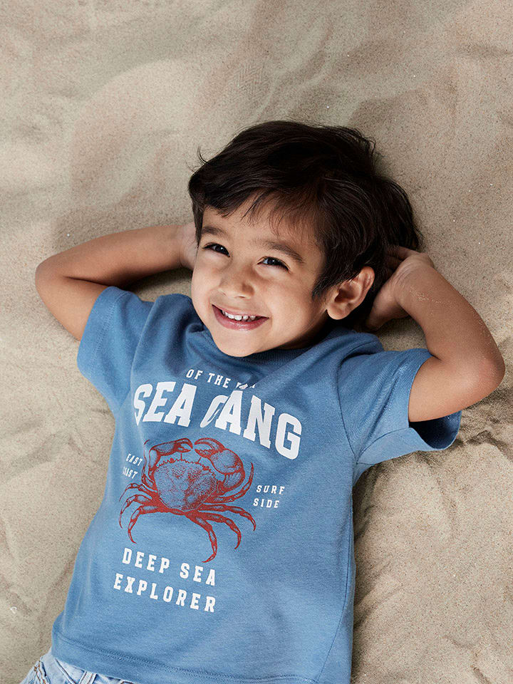 name it Koszulka "Fabi" w kolorze błękitnym rozmiar: 92