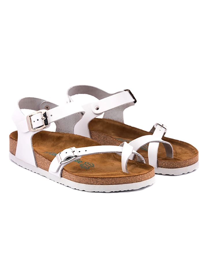 Comfortfusse Skórzane sandały w kolorze bialym rozmiar: 41