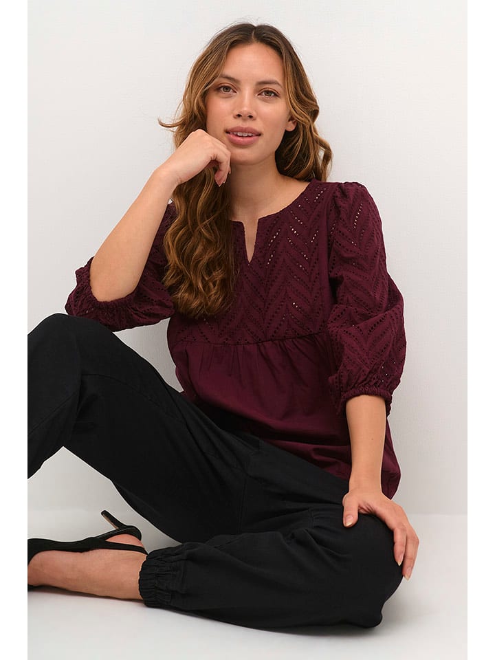 CULTURE Bluzka w kolorze bordowym rozmiar: XL