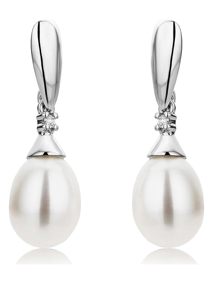 Revoni Złote kolczyki-wkrętki z diamentami rozmiar: onesize