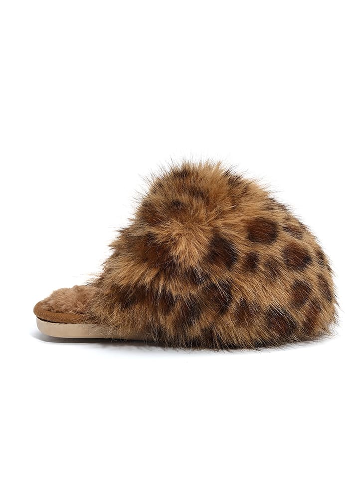 Confly Kapcie w kolorze jasnobrązowo-brązowym rozmiar: 40/41