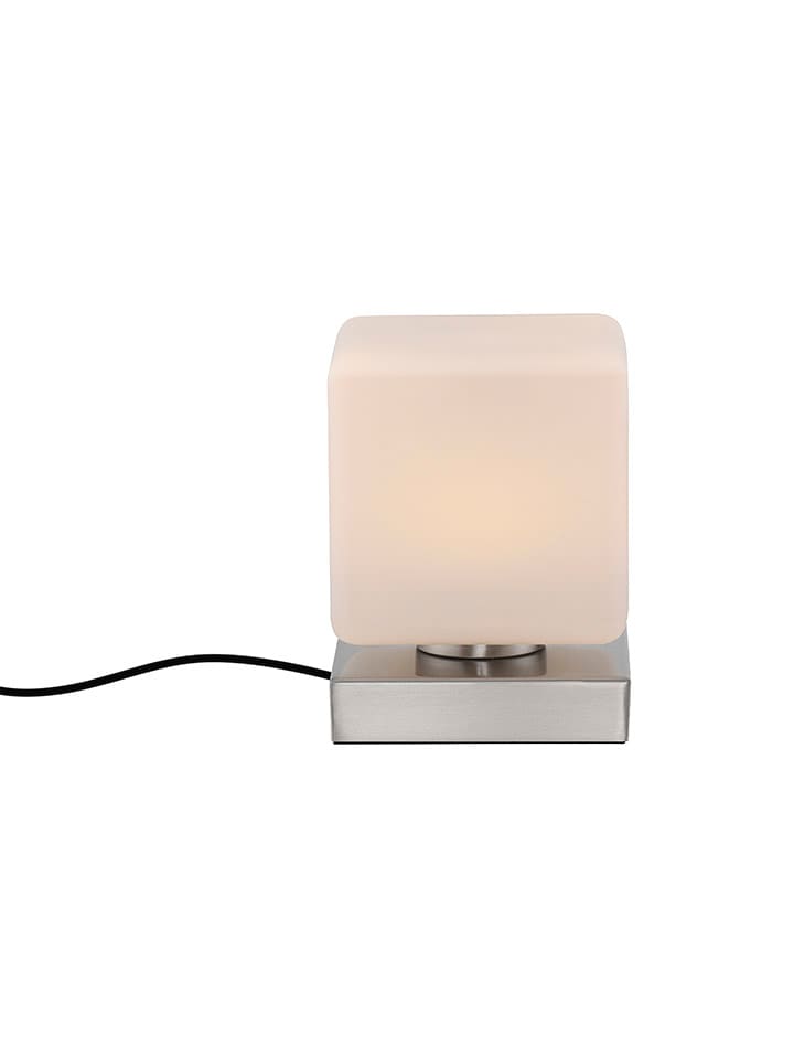 Paul Neuhaus Lampa stołowa LED "Dadoa" w kolorze srebrno-białym - 12 x 16 x 12 cm rozmiar: onesize