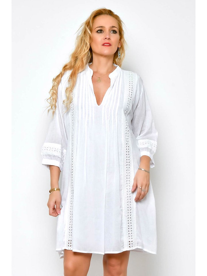 Tarifa Sukienka w kolorze białym rozmiar: XL