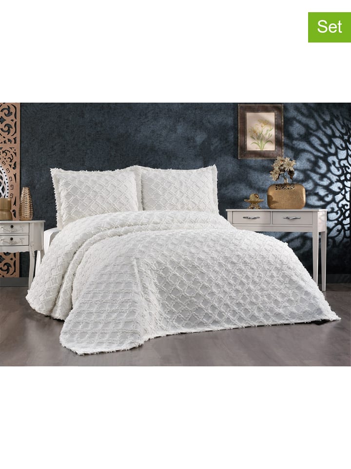 Colourful Cotton 3-częściowy zestaw w kolorze białym rozmiar: 240x260 cm