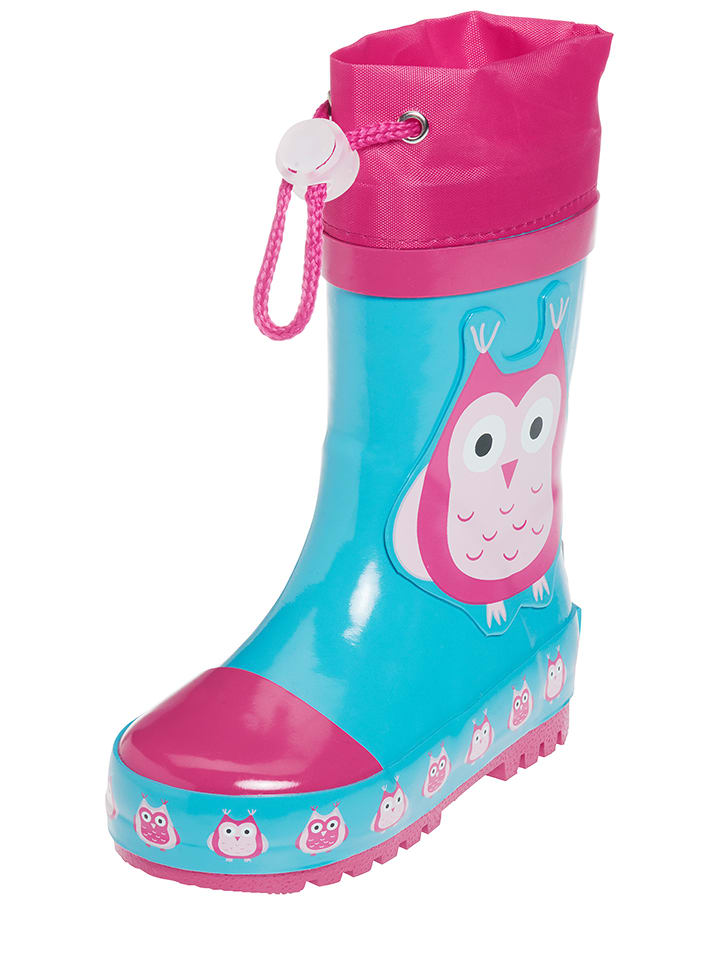 Playshoes Kalosze w kolorze różowo-turkusowym rozmiar: 20/21