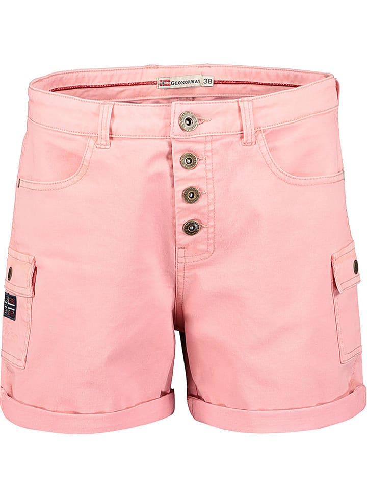 Geographical Norway Bermudy "Polla" w kolorze jasnoróżowym rozmiar: S