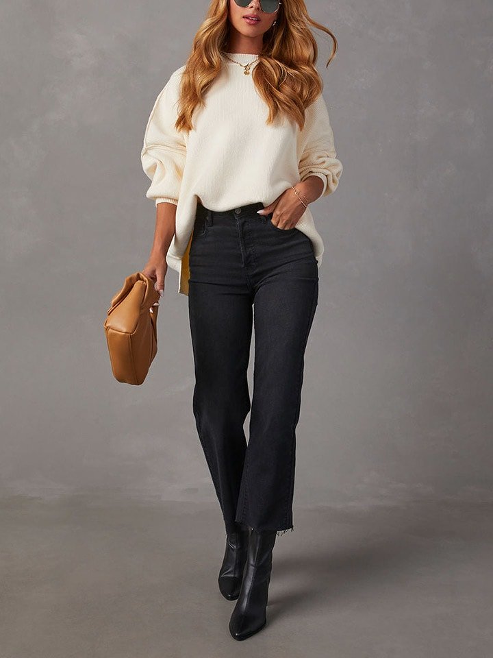 Milan Kiss Sweter w kolorze jasnożółtym rozmiar: M