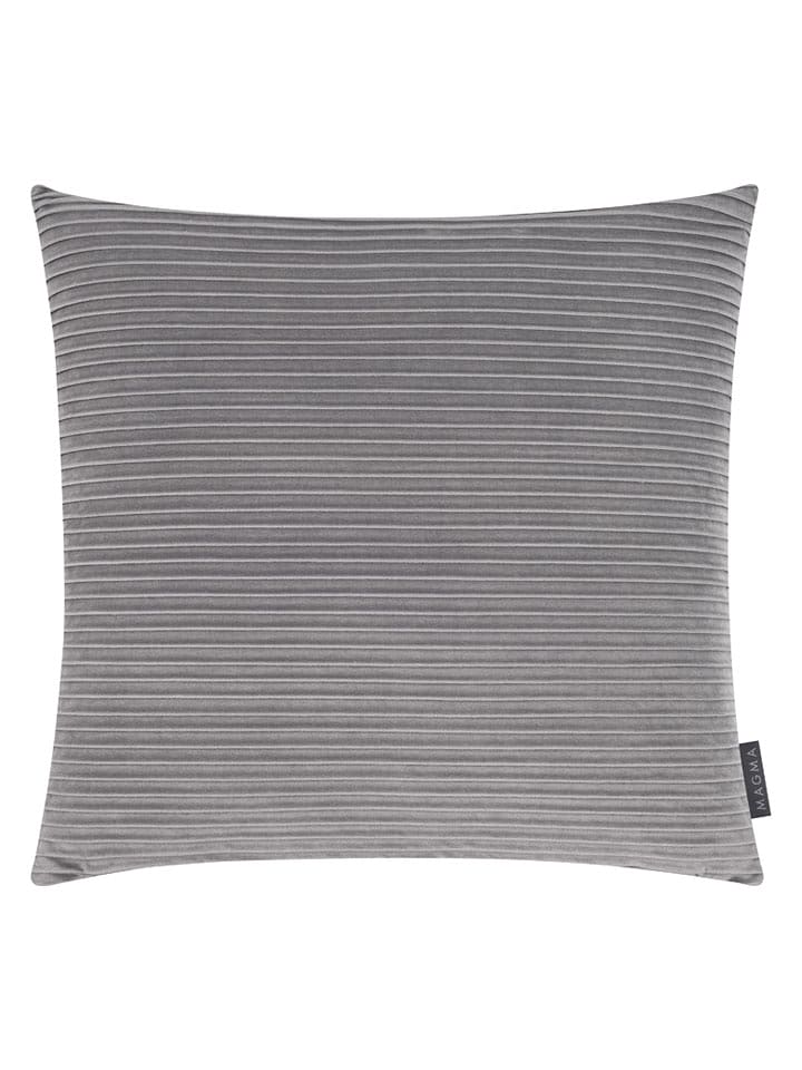 Magma Heimtex Aksamitna poszewka "Selina" w kolorze szarym na poduszkę - 50 x 50 cm rozmiar: onesize