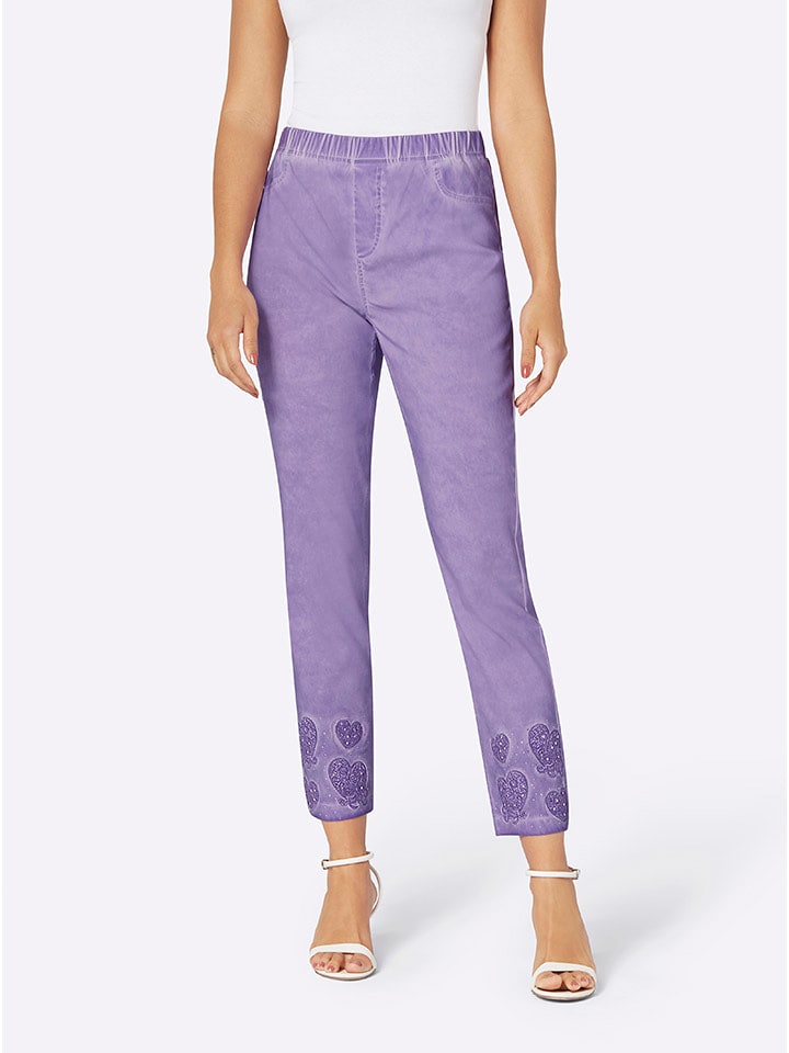 WITT WEIDEN Jegginsy w kolorze lawendowym rozmiar: 22