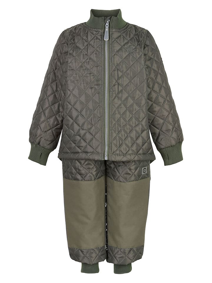 mikk-line 2-częściowy zestaw termiczny w kolorze khaki rozmiar: 122