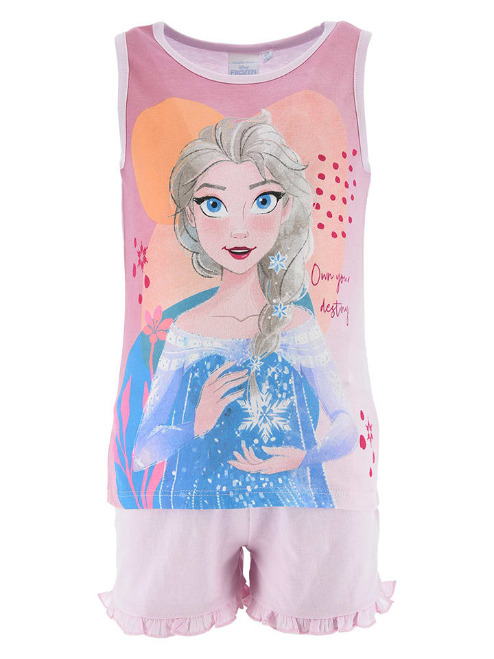 FROZEN Piżama "Kraina lodu" w kolorze jasnoróżowym rozmiar: 128